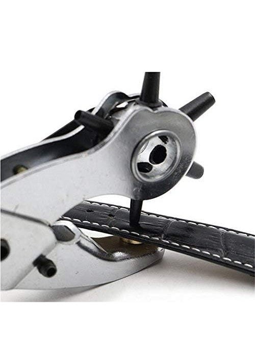 GNOLY GNOLY Multi Hole Sizes Maker Tool Leather Hole Punch Set Heavy Duty Rotary Belt Puncher Cutter Best for Belts Super for Watch Bands Straps Dog Collars Saddles Shoes Fabric 1Pcs  - Image 3