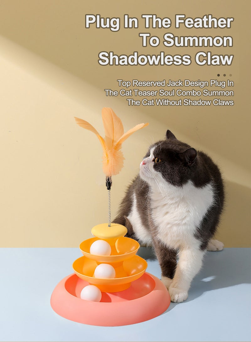 كيدل لعبة القط القط القط الدوار الدوار الريش تمزيق عصا القط القط لعب البليت تمزيق الكرة لعبة القط لعبة الصيد لعبة القط لعبة تفاعلية داخلية - Image 5