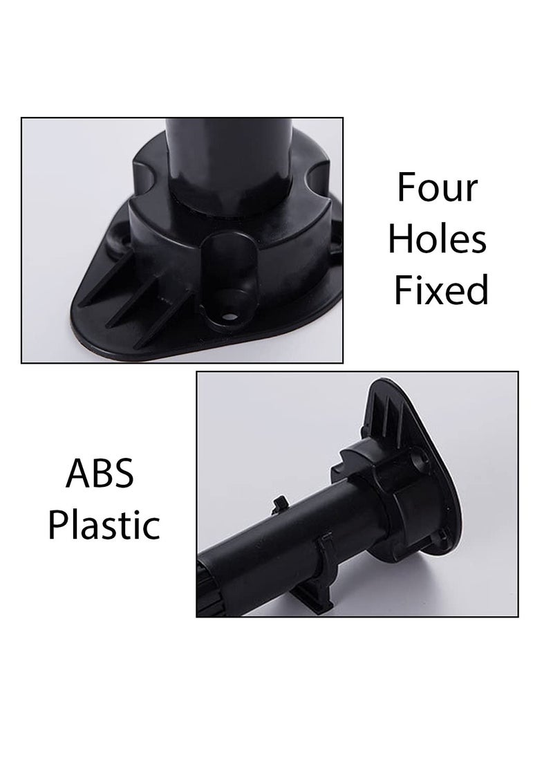 SYOSI - Cabinet Foot Plastic Height Furniture Cupboard Leg Adjustable Feet for Kitchen Bathroom Cabinet 80-120mm (6 Pcs) - Image 1