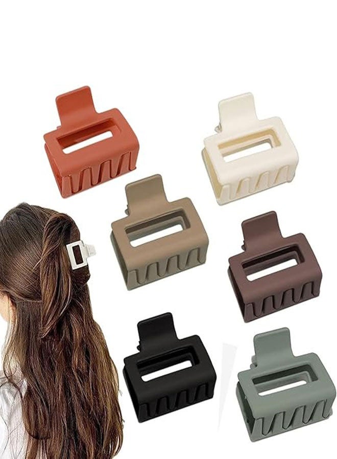 وهاواي Medium Hair Claw Clips for Women and Girls 5cm Nonslip Matte Hair Clamps Trendy Jaw Hair Clips Strong Hold Hair Clips Fit Thin Thick Hair Fashion Hair Styling Accessories 6pcs - Image 1