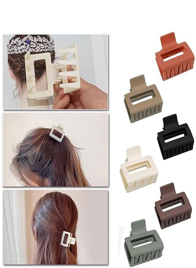 وهاواي Medium Hair Claw Clips for Women and Girls 5cm Nonslip Matte Hair Clamps Trendy Jaw Hair Clips Strong Hold Hair Clips Fit Thin Thick Hair Fashion Hair Styling Accessories 6pcs - Image 3