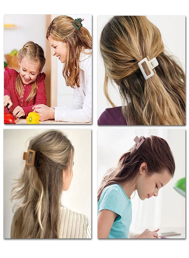 وهاواي Medium Hair Claw Clips for Women and Girls 5cm Nonslip Matte Hair Clamps Trendy Jaw Hair Clips Strong Hold Hair Clips Fit Thin Thick Hair Fashion Hair Styling Accessories 6pcs - Image 5
