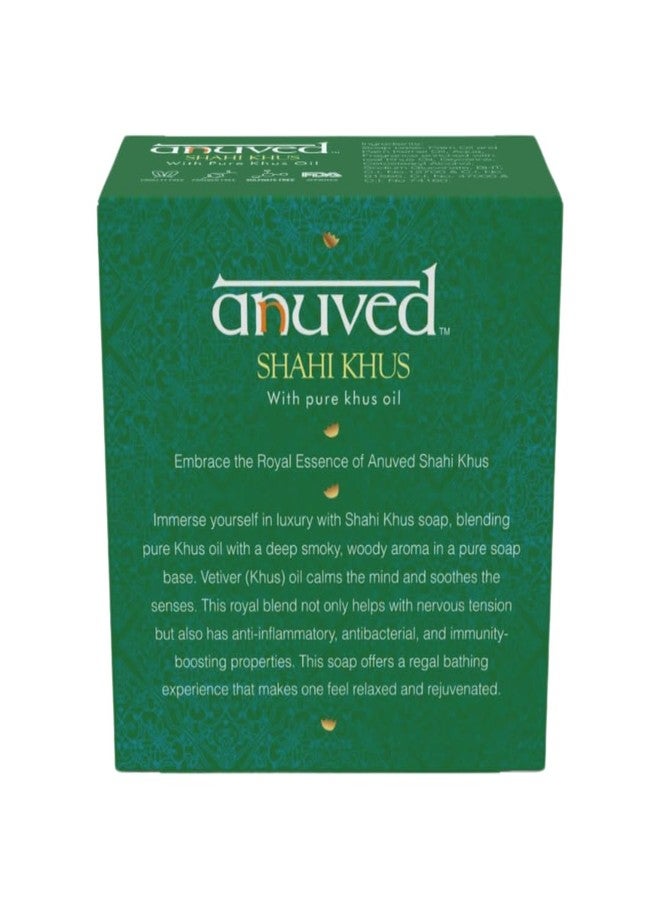 Anuved Shahi Range Pack of 9 Royal Luxury Bath for the Whole Family Shahi Sandal, Shahi Honey Glycerine, Shahi Khus 99% Natural & Pure Paraben & Cruelty-Free for Men & Women. - Image 5