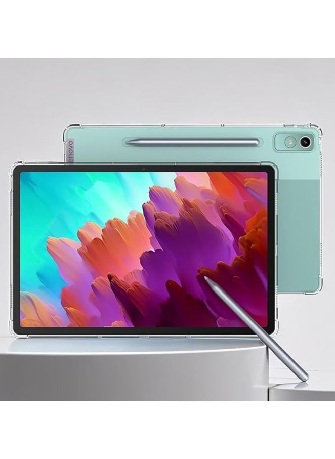 General For Lenovo Tab P12 12.7 2023 Clear Case - Soft TPU Back, Ultra-Slim Cover with Airbag Protection, Lightweight Compatible with Lenovo Tab P12 12.7 2023 - Clear  - Image 5