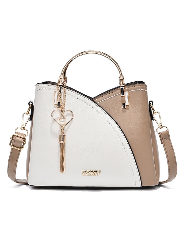 general Retro Trend Handbag: Fashion Color Contrast, Large Capacity Elegant Single Shoulder Crossbody Bag - Image 1