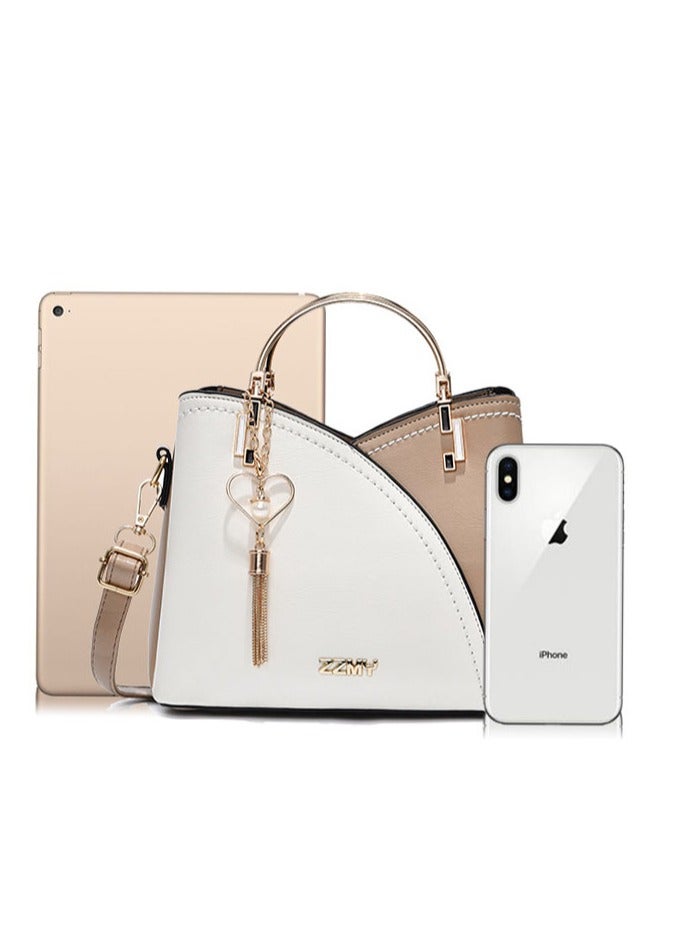 general Retro Trend Handbag: Fashion Color Contrast, Large Capacity Elegant Single Shoulder Crossbody Bag - Image 3