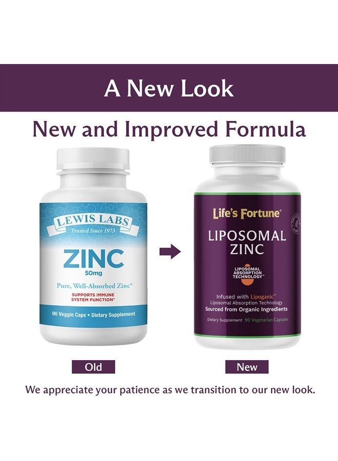 Lewis Labs Zinc Supplement 50mg | Pure Zinc Citrate Vitamins for Adults for Immune Support, zinc 50mg, Metabolism, Acne, Skin Health & Energy | Powerful Herbal Antioxidant Supplement for Men & Women 270 Capsules - Image 2