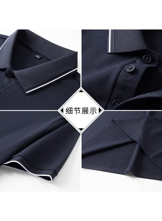 FOLUNSI men's Polo Shirt Summer Tencel™ Lyocell Collared T-shirt For Men - Image 3