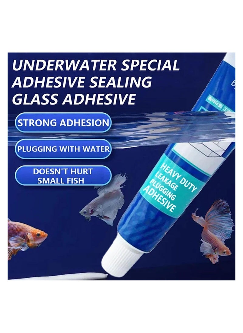 Captaintech - Heavy Duty Leakage Plugging Adhesive, Nano Leakage Plugging Adhesive,Waterproof Sealant, Pool Tile Underwater Special Adhesive Sealing Glass Adhesive, All-Purpose Repair Glue (2PCS) - Image 1