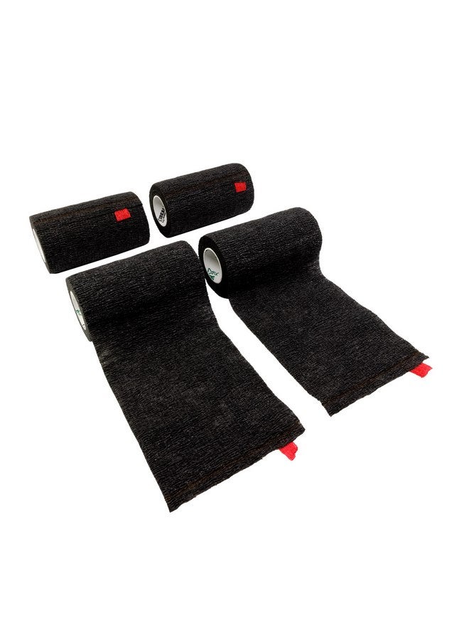 Neogen Syrflex Cohesive Bandage 4” Black 4 pk - Image 1
