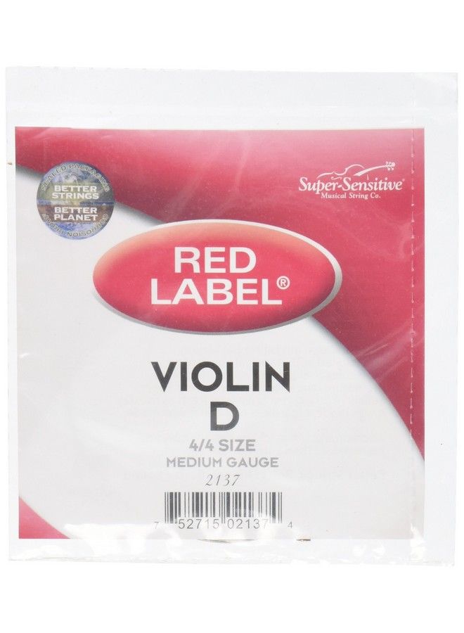 Super Sensitive Red Label Violin D String 4 4 Medium - Image 1