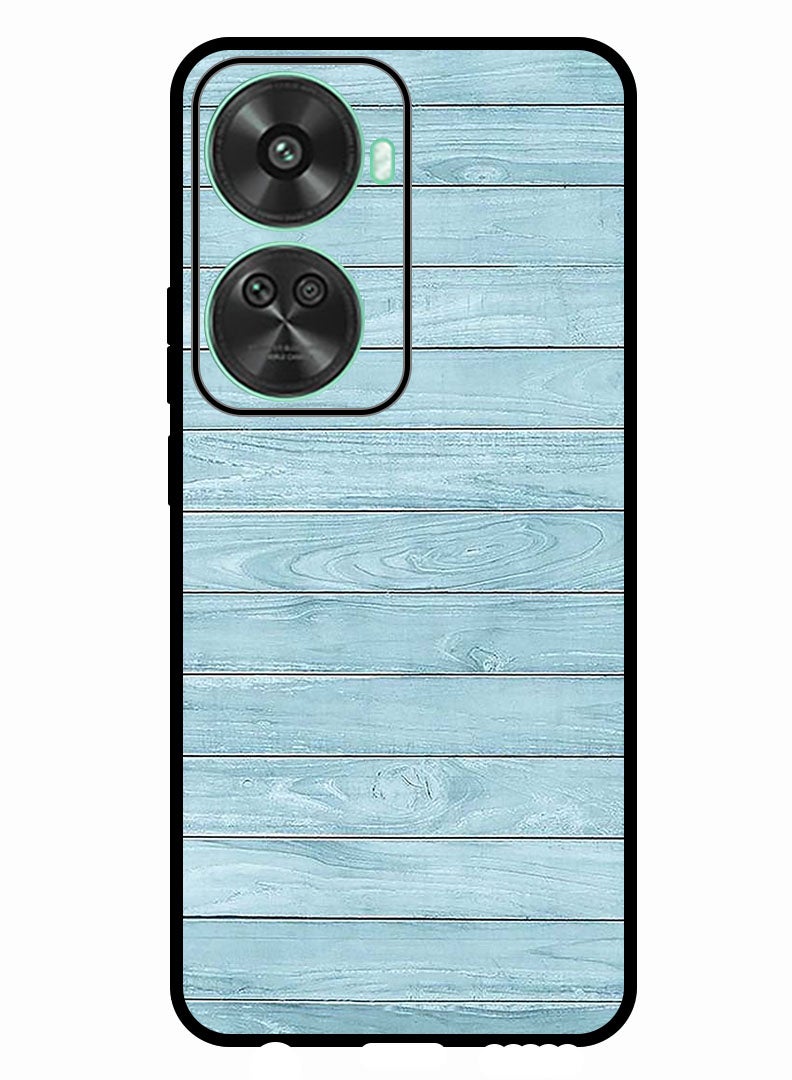 Theodor Protective Case Anti Scratch Shock Proof Bumper Cover For Huawei nova 11 SE Light Blue Wood - Image 1