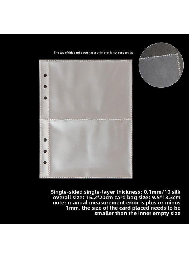 Unity A5 Loose-leaf Book Transparent Pp Inner Page Bag 6 Holes Replaceable Core Photo Storage Bag Portable Bill Material Finishing - Image 1