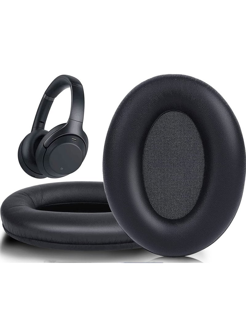 Replacement Earpads for Sony WH-1000XM3 Headphones Ear Pads Cushions with Noise Isolation Memory Foam Added Thickness Without Affecting Sensor (Black)  - Image 1