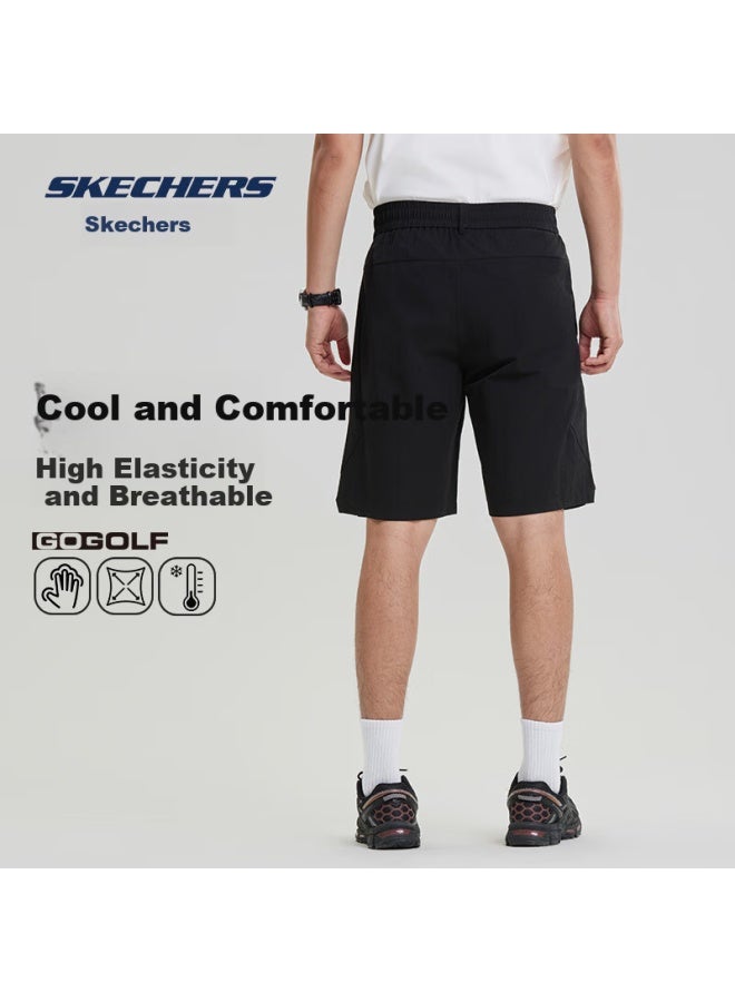 Skechers Men's Shorts, Autumn Quick-dry Loose Breathable Shorts, Casual Outdoor Running Fitness Zipper Pocket Five-point Shorts - Image 2