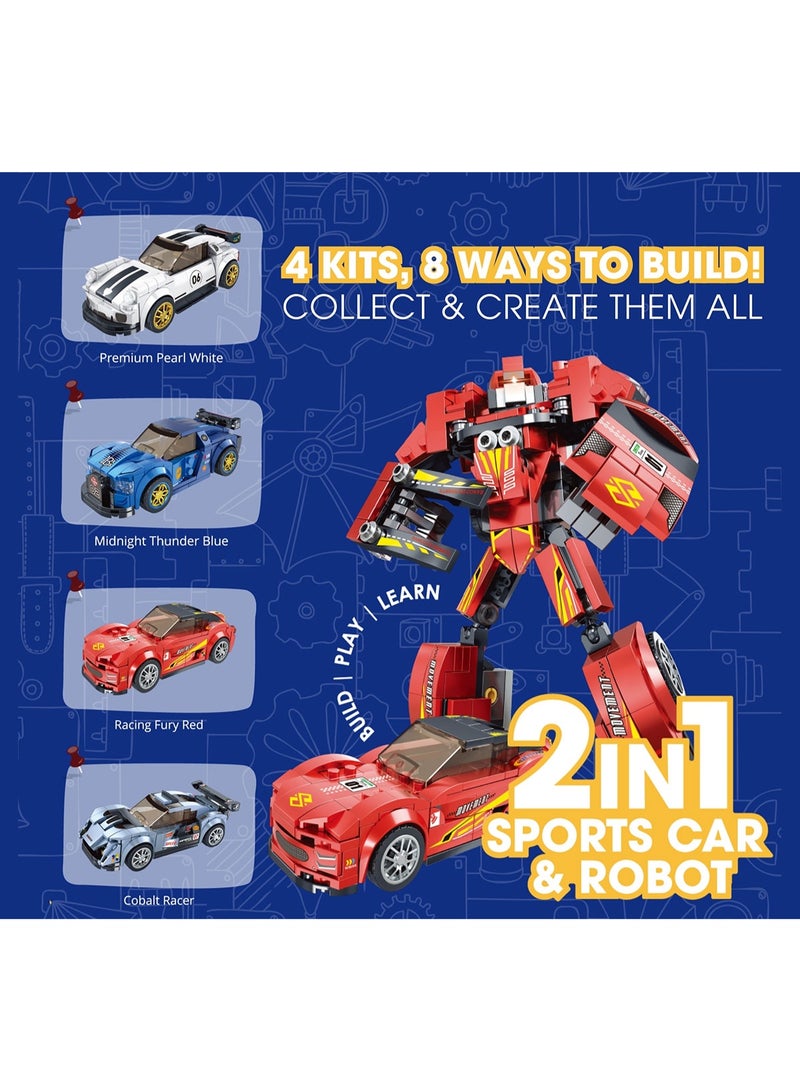 ThinkerPlace Cobalt Racer 2-in-1 Robot & Sports Car (229 Pieces) | Learn About Machines | Building Block Set for Kids Age 7+ | STEM Educational Toy | Build, Play & Learn | Science & Learning Toy - Image 5