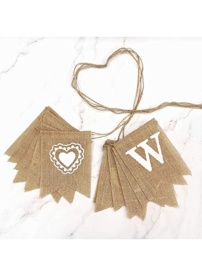 Dadam Welcome Baby Burlap Banner Flags Vintage Baby Shower Banner Rustic Baby Shower Decorations Banners and Signs - Image 3