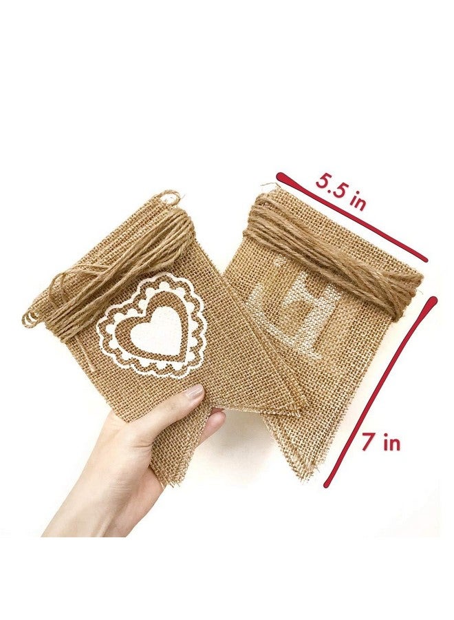 Dadam Welcome Baby Burlap Banner Flags Vintage Baby Shower Banner Rustic Baby Shower Decorations Banners and Signs - Image 4
