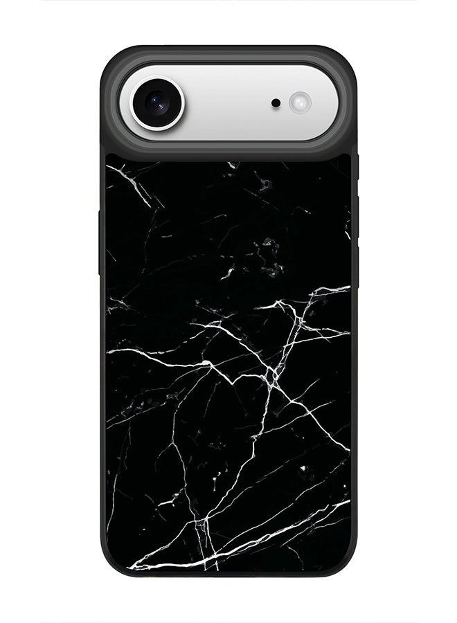 Stylizedd iPhone Air Case, [Compatible with MagSafe] Slim Magnetic cover Phone Case iPhone Air -Marble Print Black - Image 1