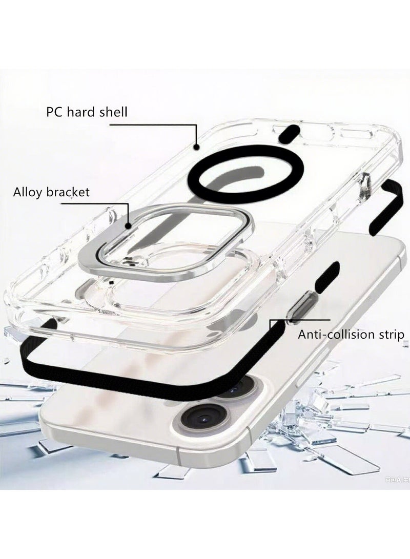 Apple iPhone 13 Pro Max Case, Magnetic MagSafe Protective Case, 【Full Shockproof Protection】 PC Back, Lens Stand Slim Case with Strong Magnets - Image 2