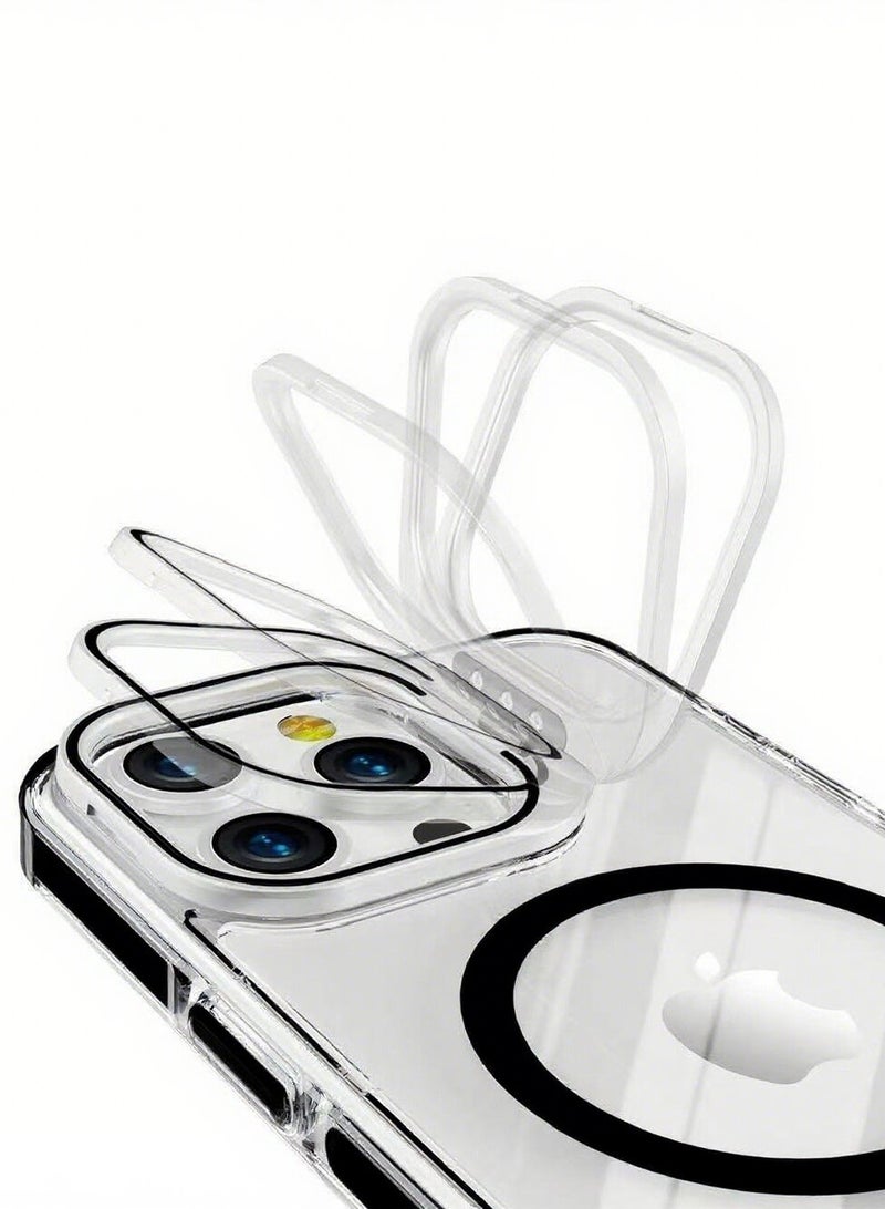 Apple iPhone 13 Pro Max Case, Magnetic MagSafe Protective Case, 【Full Shockproof Protection】 PC Back, Lens Stand Slim Case with Strong Magnets - Image 5