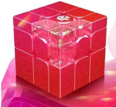 CuberSpeed Cuberspeed gan Mirror Cube red UV Coated Speed Cube Fuchsia Red Gan Mirror Blocks Magnetic Cube Puzzle  - Image 2