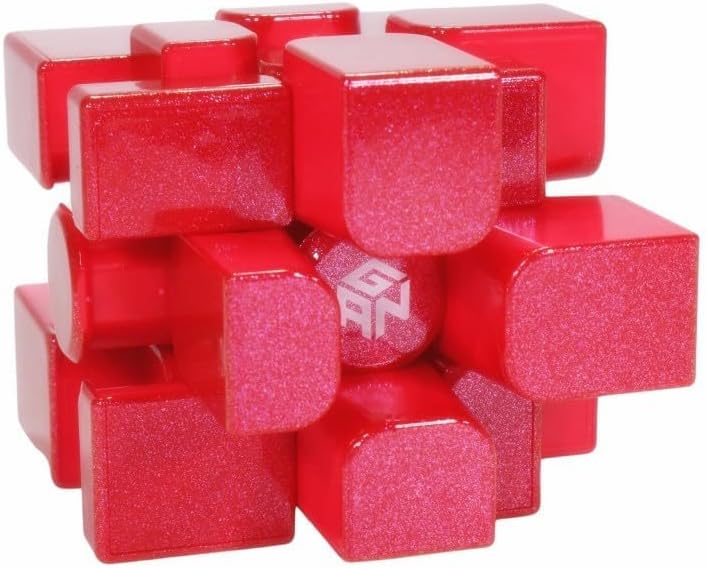 CuberSpeed Cuberspeed gan Mirror Cube red UV Coated Speed Cube Fuchsia Red Gan Mirror Blocks Magnetic Cube Puzzle  - Image 4