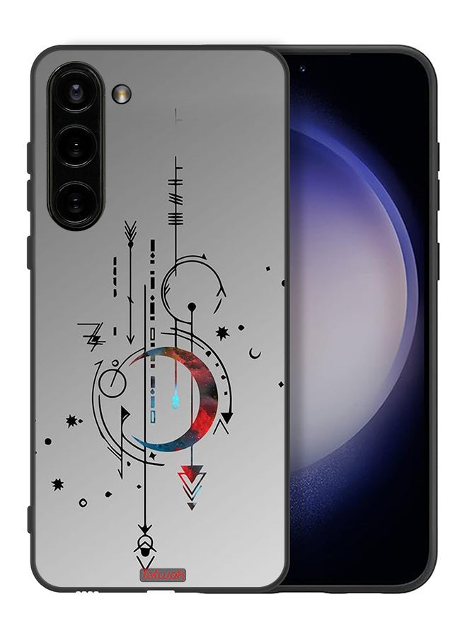 Tolwak Samsung Galaxy S23 5G Protective Case Cover Moon And Arrows Art Pattern - Image 2