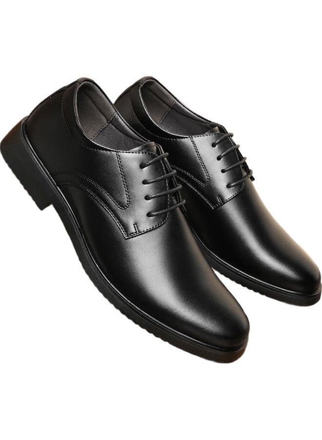 Pull Back Warrior Business Casual Shoes, Men'S Versatile Low-Top British Formal Leather Shoes, 1503 Black, Size 40 - Image 2