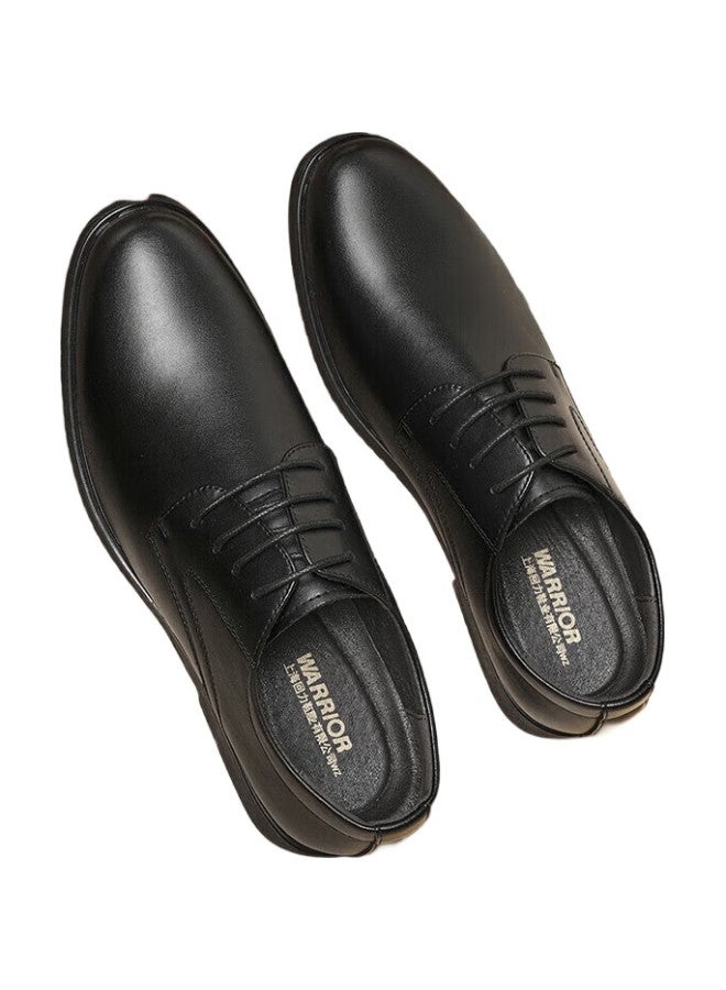 Pull Back Warrior Business Casual Shoes, Men'S Versatile Low-Top British Formal Leather Shoes, 1503 Black, Size 40 - Image 3