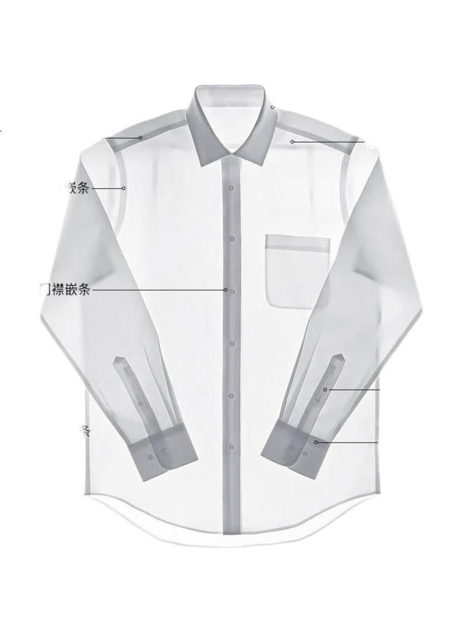 FIRS Men's Four Seasons Long Sleeve Shirt Dp Non-iron Business Turn-down Collar Shirt Skin-friendly Soft Smooth Inner Top - Image 1