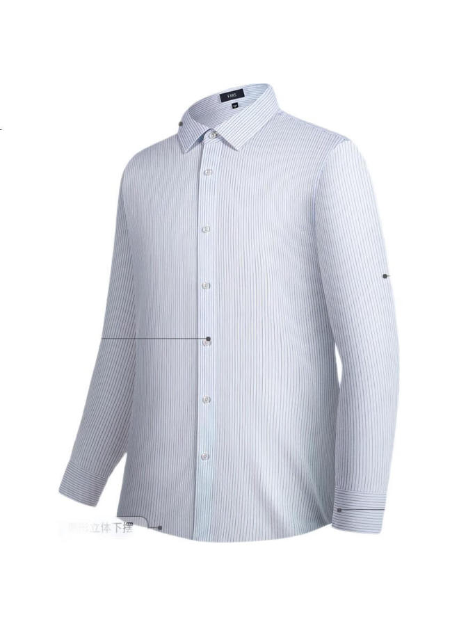 FIRS Men's Four Seasons Long Sleeve Shirt Dp Non-iron Business Turn-down Collar Shirt Skin-friendly Soft Smooth Inner Top - Image 2