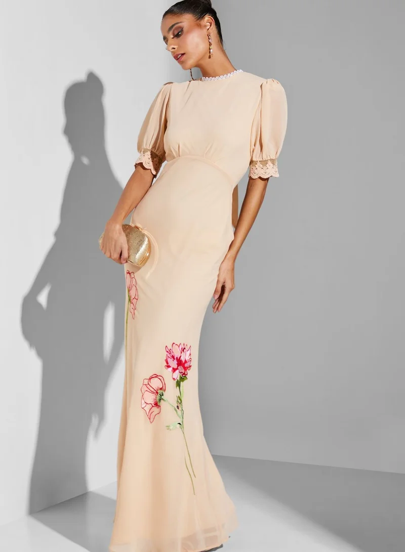 Hope & Ivy Taylor Tie Back Dress