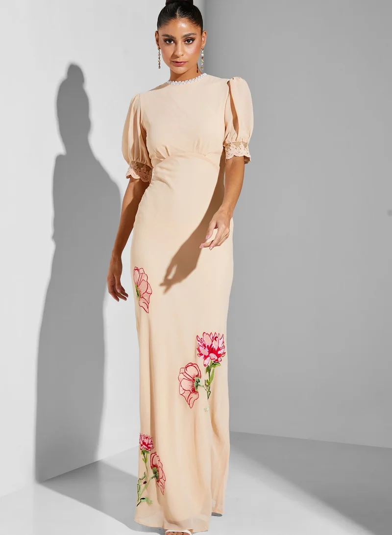Hope & Ivy Taylor Tie Back Dress