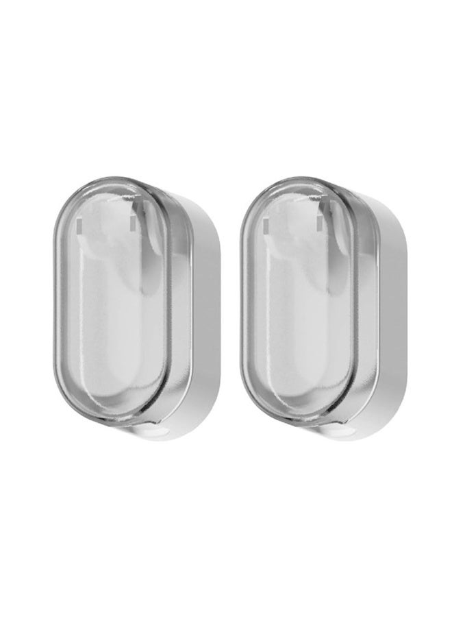 JZS Toothbrush Head Covers Caps,Tooth Brush Protector Case Wall Mounted Hanging Rack Organizer for Travel, Camping, Bathroom, School, Business,2PCS,Grey - Image 1