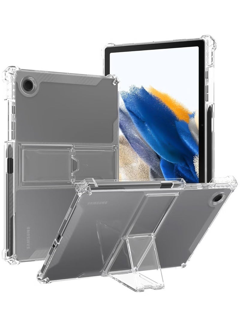 Transparent Stand Case for Samsung Galaxy Tab A9+ Plus 11 inch 2023 (SM-X210/X216/X218) Case Shockproof,Thin Slim Anti-Yellowing Bumper, Kickstand Cover, with Pencil Holder - Clear - Image 1