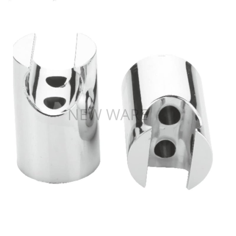 NEW WARE خطاف متعدد الاستخدامات مثبت على الحائط للصنبور، حامل صنبور صحي، حامل دش يدوي (اللون: فضي، عبوة من 2) - Image 2