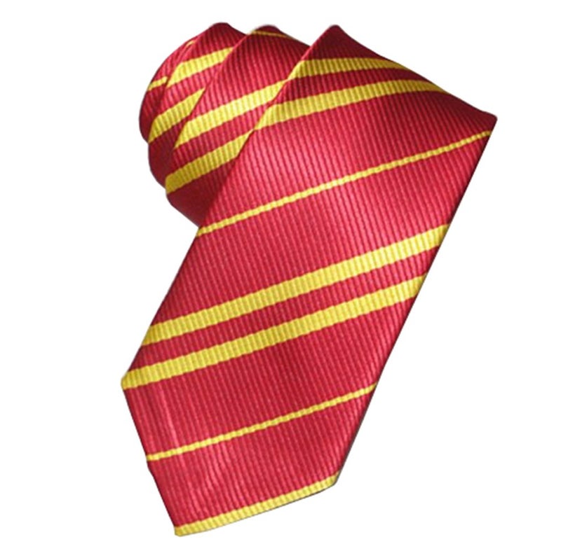 Yosbabe Tie Costume Striped Necktie Halloween Cosplay Party Supplies Accessories for Kids and Adults (Red) - Image 1