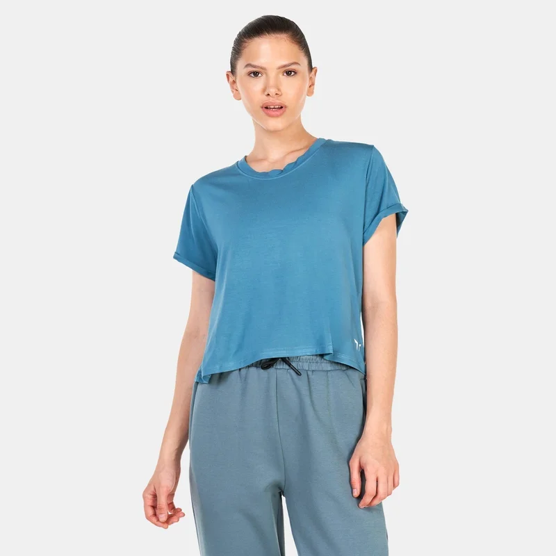 SQUATWOLF Women's High Hip Camo Print T-Shirt