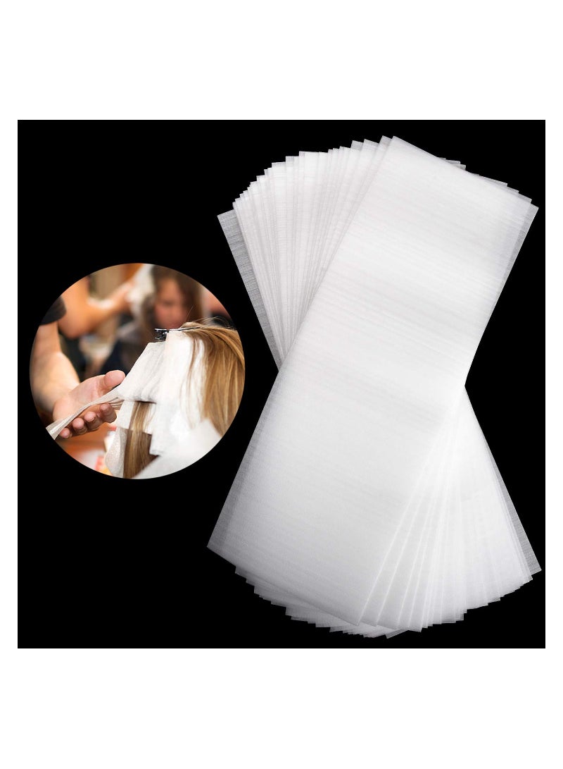 SOLARAE Hair Dye Paper, 50PCS Reusable Foam Hair Wraps Hair Dye Paper, Large Size Henna Repellent Hair Tint Paper, Professional Hair Coloring Highlighting Strips for Salon Barber Hair Stylists - Image 1