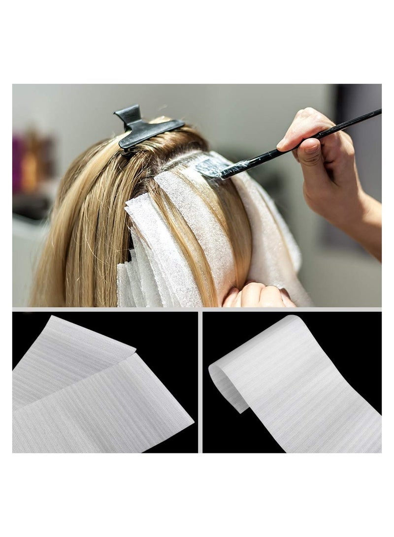 SOLARAE Hair Dye Paper, 50PCS Reusable Foam Hair Wraps Hair Dye Paper, Large Size Henna Repellent Hair Tint Paper, Professional Hair Coloring Highlighting Strips for Salon Barber Hair Stylists - Image 2