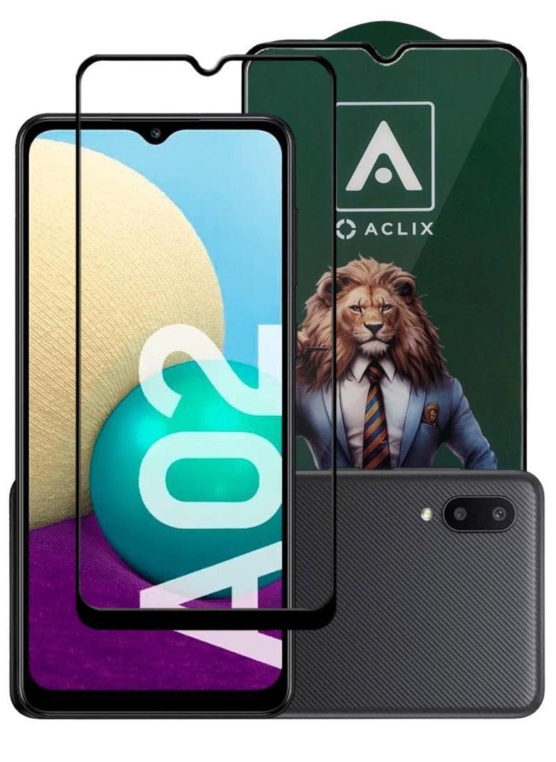 ACLIX Antistatic ESD Dustproof Premium Quality High Definition Tempered Glass Screen Protector Designed For Samsung Galaxy A02 - Image 1