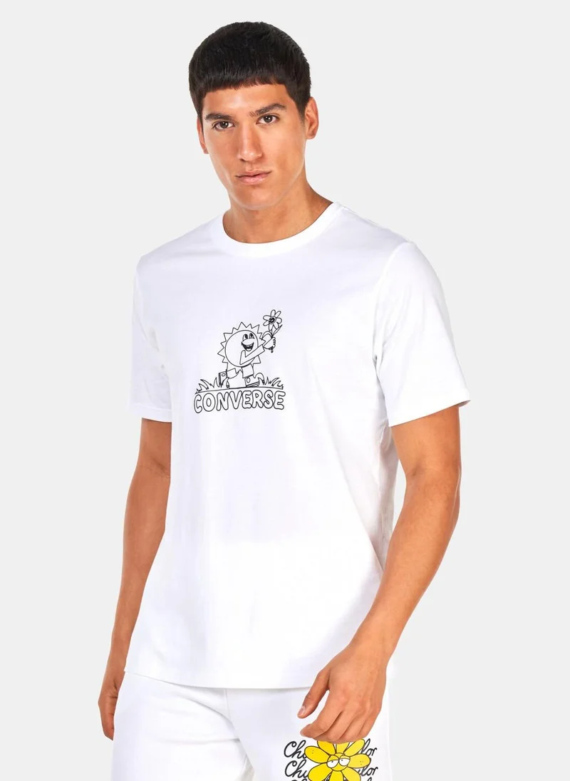 CONVERSE Men's Hand Drawn Sun T-Shirt