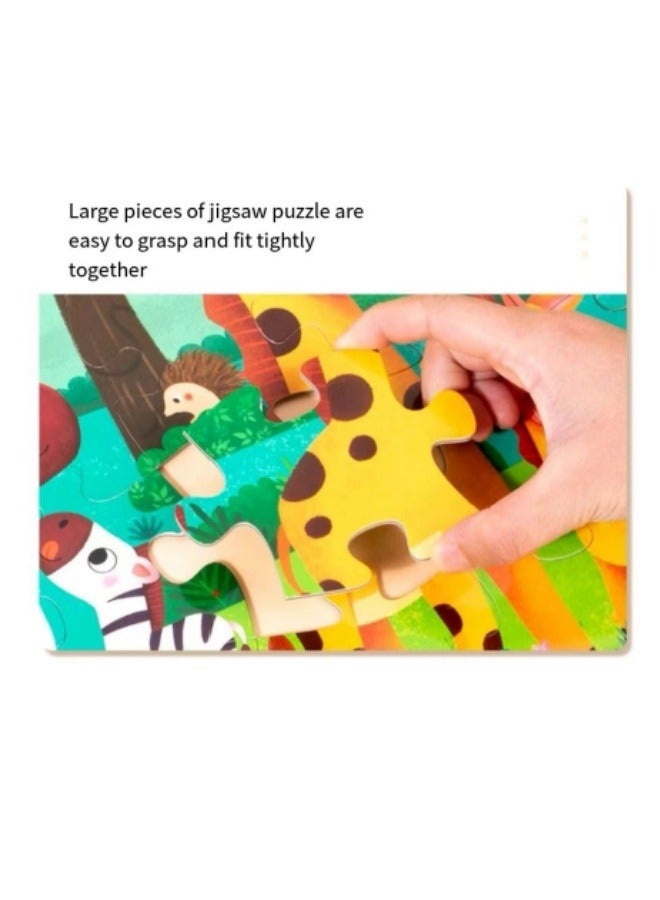24-Piece Jigsaw Puzzle Gift Box Set Animal Jigsaw Puzzle Children's Educational Development Toy Set - Image 4