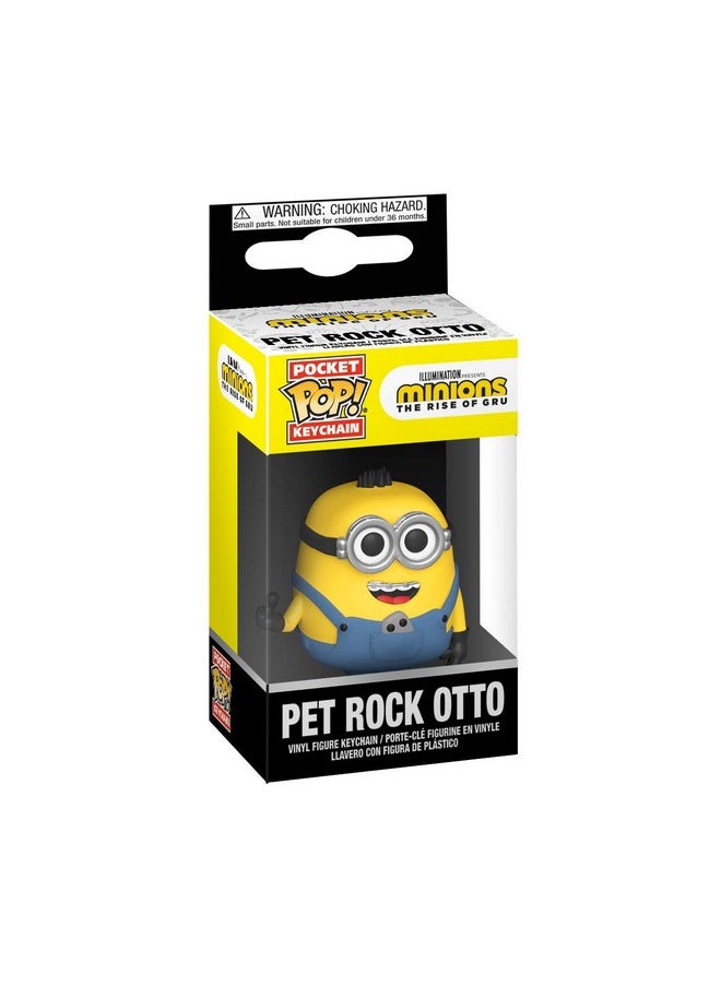 Funko Funko Pop! Keychain: Minions: The Rise of Gru - Pet Rock Otto, Multicolor, 2 inches  - Image 2