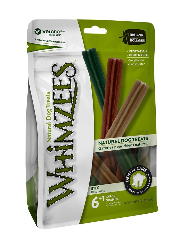 WHIMZEES Dog Dental Treats Stix 7pc Large Mix 420g - Image 1
