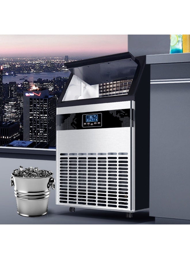 Cool Baby Commercial Ice Maker Machine, 80kg Daily Output, LCD Display, Auto-Clean - Image 5