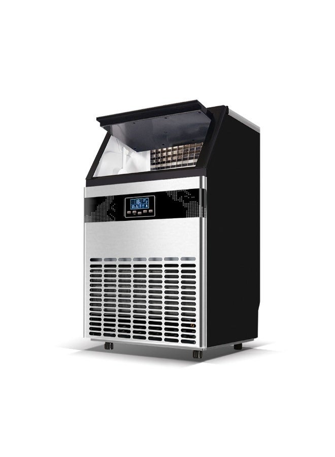 Cool Baby Commercial Ice Maker Machine, 80kg Daily Output, LCD Display, Auto-Clean - Image 1