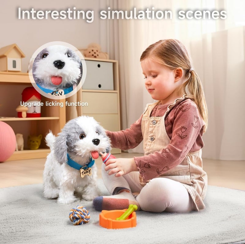 Walking Dog Toys for Kids - Plush Electronic Pet Dog with Remote Control, Interactive Toy for Ages 3+ - Image 3