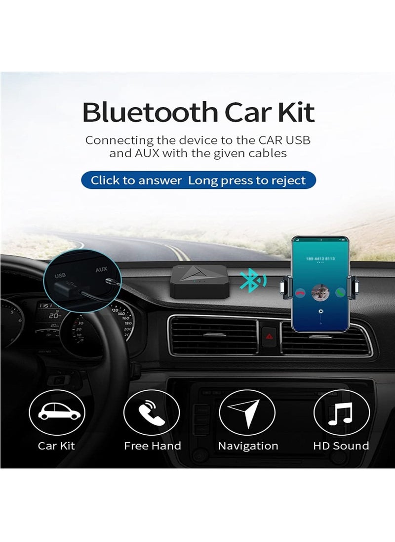 SYOSI SYOSI Bluetooth 5.0 Transmitter Receiver, 2-In-1 Bluetooth Transmitter NFC Bluetooth Receiver Wireless Audio Bluetooth Adapter with 3.5mm Jack and RCA for TV Home Stereo Car Pc Home Theater  - Image 4